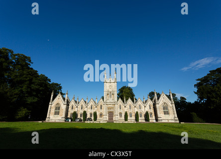 The Aberford Almshouses, situated between Leeds and York, were built by sisters Mary and Elizabeth Gascoigne in 1844. Stock Photo