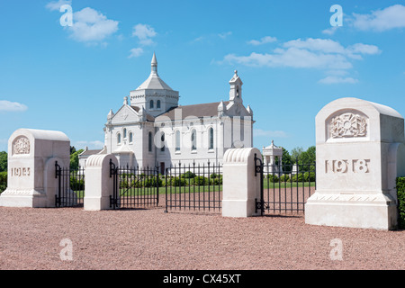 The entrance to Albain St Nazaire, the French WW1 national memorial Stock Photo
