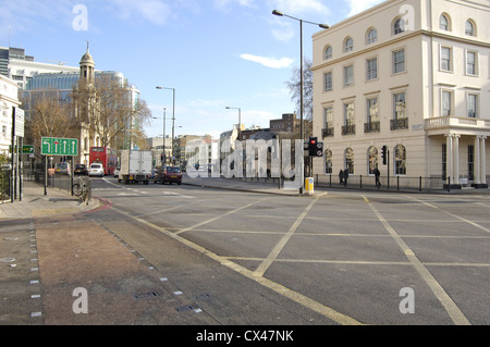 Street junction on Marylebone Road in London, England Stock Photo