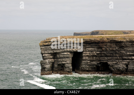 The Loop Head Peninsula is located on the West Coast of Ireland surrounded by the the Atlantic Ocean and the Shannon river Stock Photo