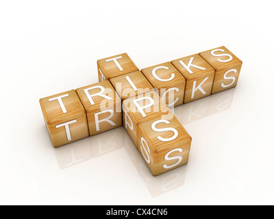 helpful tips and tricks symbol Stock Photo