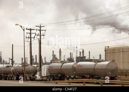 The Syncrude upgrader plant. The tar sands are the largest industrial project on the planet, Stock Photo
