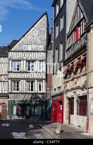 Buildings in Place Martin Luther King, Rouen, Normandy, France Stock Photo