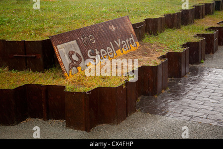 the Steel Yard in Providence Rhode island RI Stock Photo