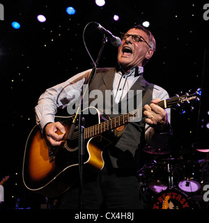 Steve Harley and T.Rextasy plays the Marc Bolan 35th Anniversary Concert on 15/09/2012 at Shepherds Bush Empire, London. Persons pictured: Steve Harley (Cockney Rebel) . Picture by Julie Edwards Stock Photo