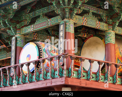 Drums At Buddhist Temple Stock Photo