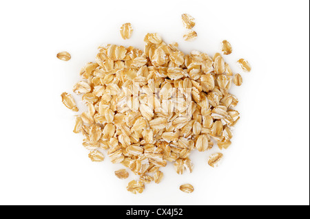 oats on white background Stock Photo