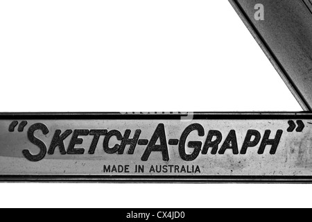 1960's vintage Sketch-a-Graph adjustable pantograph / drawing aid for copying, reducing or enlarging (made in Australia) Stock Photo