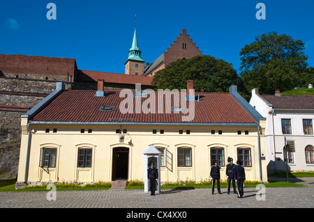 Akershus castle and fortress area Sentrum central Oslo Norway Europe Stock Photo