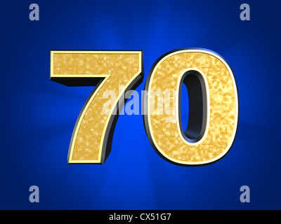 number golden alamy isolated color gold background vector