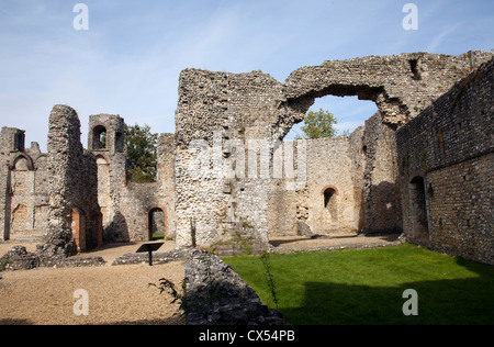 Wolvesley Castle in Winchester - Hampshire UK Stock Photo