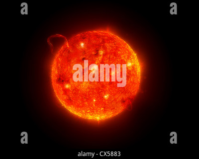 sun solar system with fire Stock Photo - Alamy