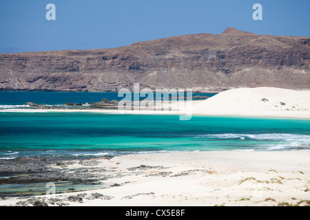 Beautiful seaside view of the Boa Vista Island in Cabo Verde, Africa Stock Photo
