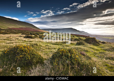 The Black Mountains on the north side of the Brecon Beacons. Stock Photo