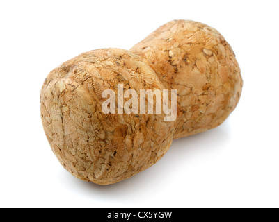 Champagne cork isolated on white Stock Photo