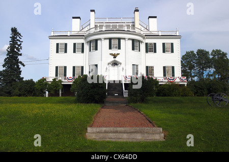 Montpelier, the mansion built for General Henry Knox in the 1790's, in Thomaston, Maine Stock Photo