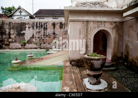 Inside the Royal Water Castle Taman Sari in Yogyakarta Stock Photo