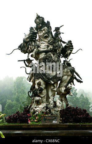 Kumbakarna Laga statue in Eka Karya Botanical Garden, Bedugul, Bali, Indonesia. Stock Photo