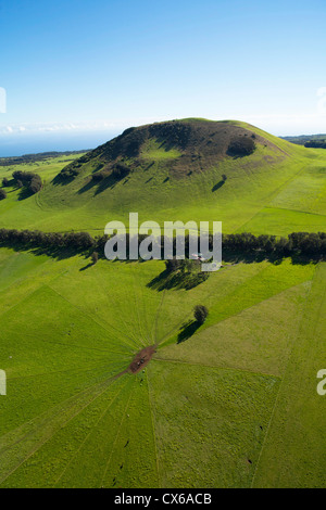 Ranch Land, Kohala Mountain Road , Route 250, North Kohala, Big Island of Hawaii Stock Photo