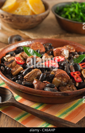 Feijoada Bean and meat stew Brazil Food Stock Photo