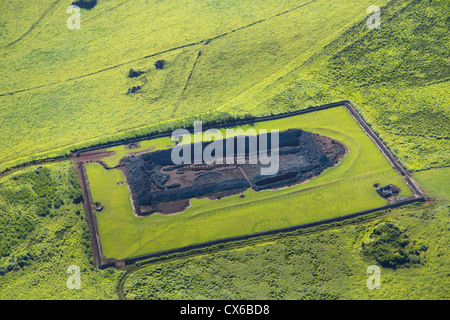 Mookini Heiau, North Kohala, Big Island of Hawaii Stock Photo