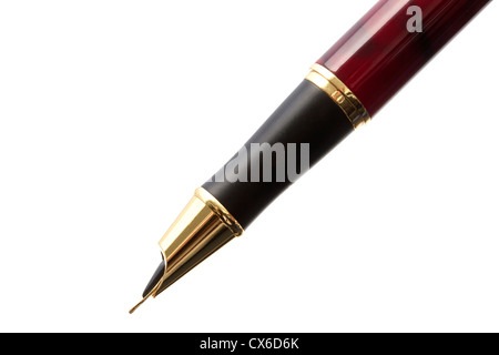Fountain Pen Isolated On White background Stock Photo