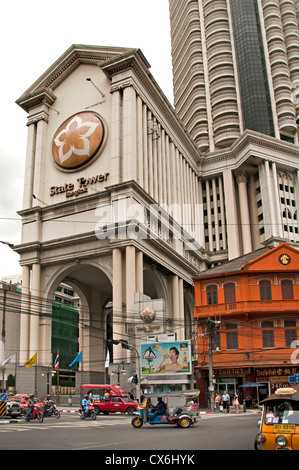 State Tower Bang Rak district  Bangkok Thailand Thai Stock Photo