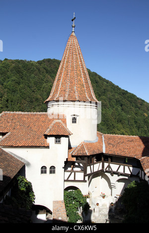 Bran Castle, known as Dracula's Castle is also famous because Vlad the Impaler stopped there. Stock Photo