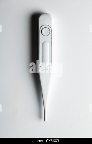 A digital thermometer painted white Stock Photo