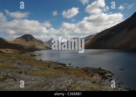 Wast Water, a lake located in Wasdale, a valley in the western part of the Lake District National Park, England Stock Photo