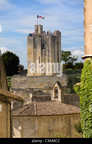 La tour du Roy (King's tower), Saint-Emilion, Gironde, France Stock Photo