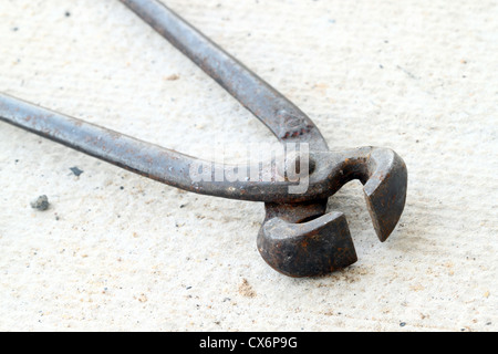 a pair of old pliers Stock Photo