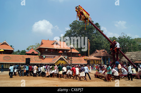 Garudan Thookkam Ritual Offering Of Devotees In Sri Sarkara Devi Temple ...