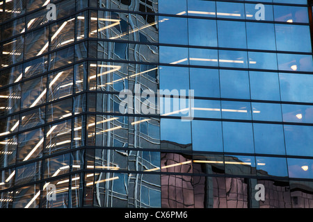 Reflection on parking ramp in Rochester,MN Stock Photo - Alamy