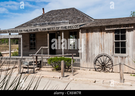 Judge Roy Bean Visitor Center and museum at Langtry, Texas. Stock Photo