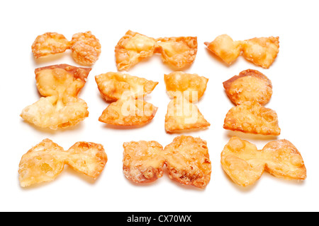 Sugar cookies isolated on white background, selective focus Stock Photo