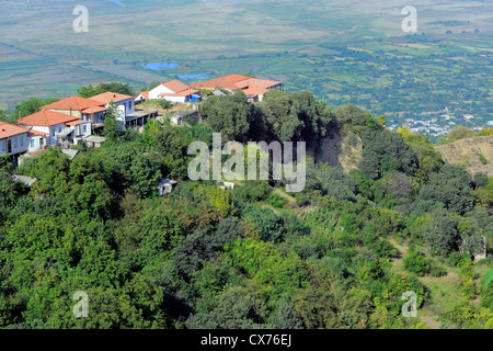View of Alazani Valley, Sighnaghi, Kakheti, Georgia Stock Photo