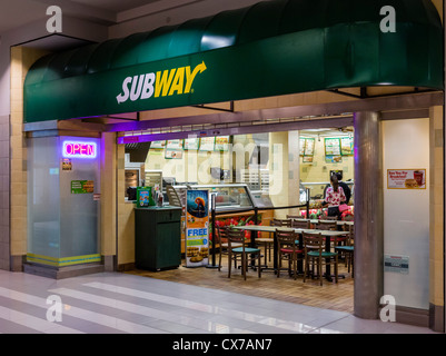 Subway restaurant in the Mall of America, Bloomington, Minneapolis, Minnesota, USA Stock Photo