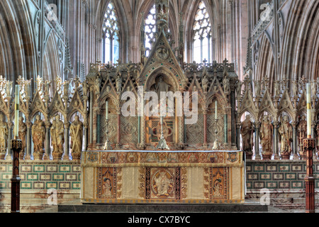 Lichfield Cathedral, Lichfield, Staffordshire, UK Stock Photo