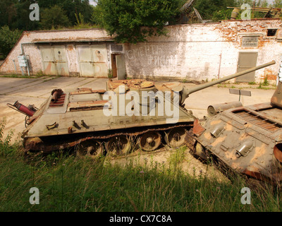 Soviet 100 mm self-propelled gun Mk. 4 Stock Photo