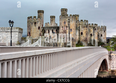 Castle, Conwy, Wales, UK Stock Photo