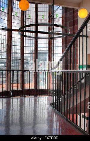 Interior in Scotland Street school, by Charles Rennie Mackintosh, Glasgow, Scotland, UK Stock Photo