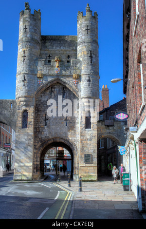 The southern entrance to York, Micklegate Bar, York, North Yorkshire, England, UK Stock Photo