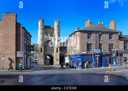 The southern entrance to York, Micklegate Bar, York, North Yorkshire, England, UK Stock Photo