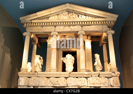 Lycian Nereid Monument from Xanthos, British museum, London, UK Stock Photo