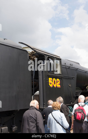 A3 Pacific class steam locomotive 'Flying Scotsman',  on show at Railfest 2012 at the National Railway Museum in York. Stock Photo