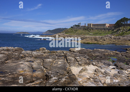 The coastline near Baiona in Galicia, Spain. Stock Photo