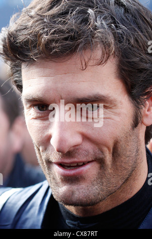 Formula One motor racing driver Mark webber Stock Photo