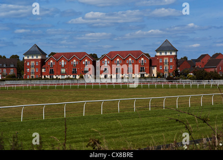 racecourse new housing and flats stratford upon avon warwickshire england uk Stock Photo