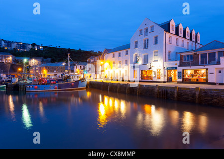 Fishing harbour at Mevagissey Cornwall England UK Stock Photo